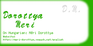dorottya meri business card