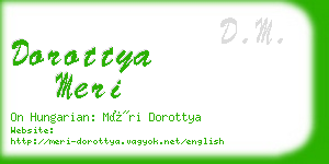 dorottya meri business card